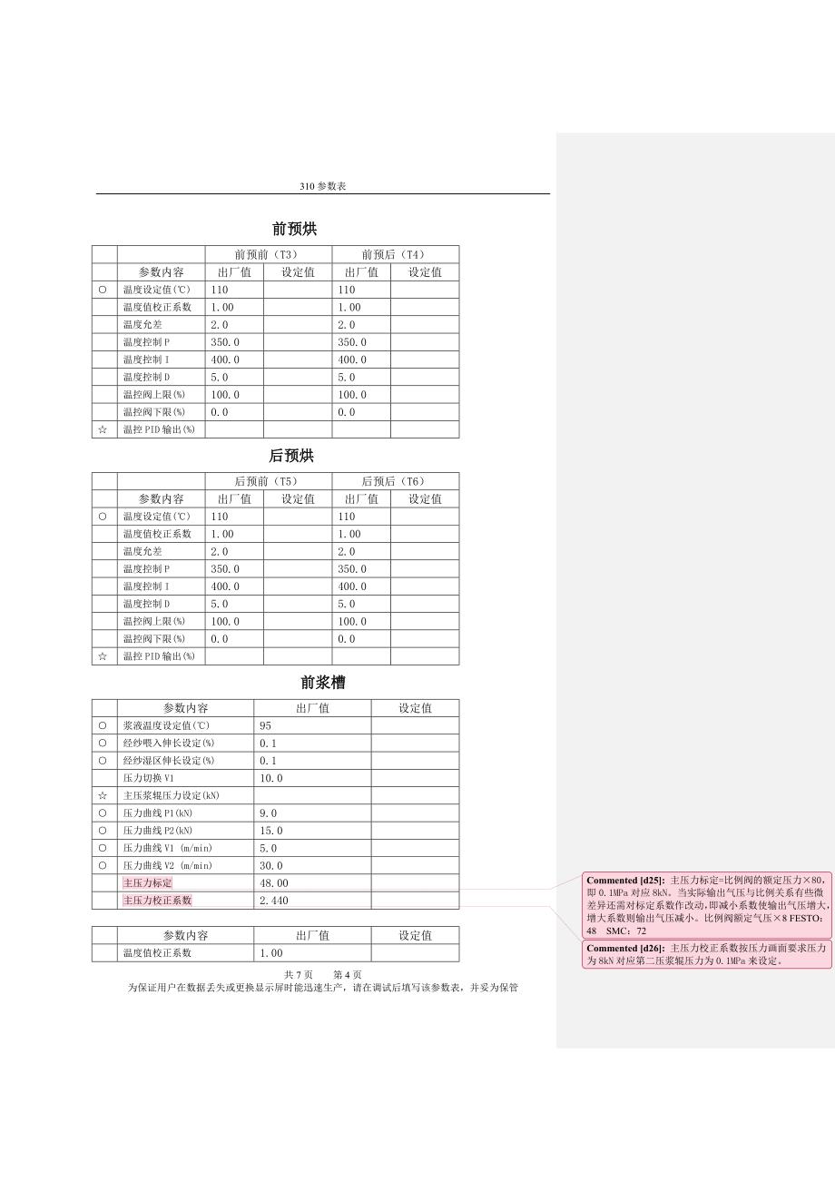 恒天重工GA310浆纱机参数表.doc_第4页