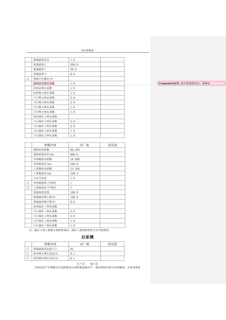 恒天重工GA310浆纱机参数表.doc_第5页