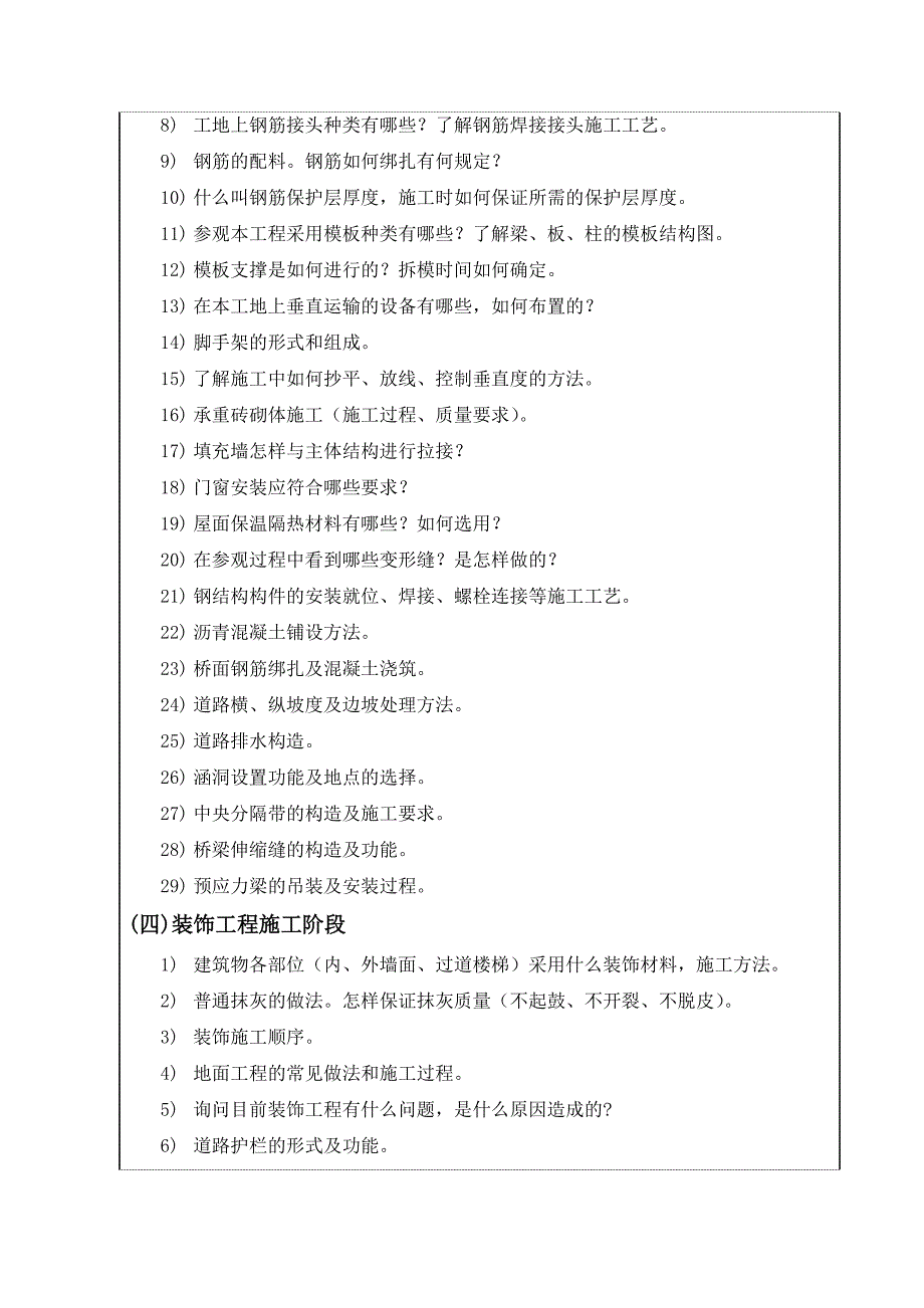 建筑工程系认识实习任务指导书_第4页