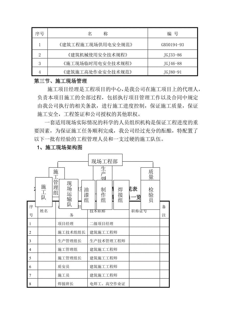 钢结构屋架施工方案_第5页