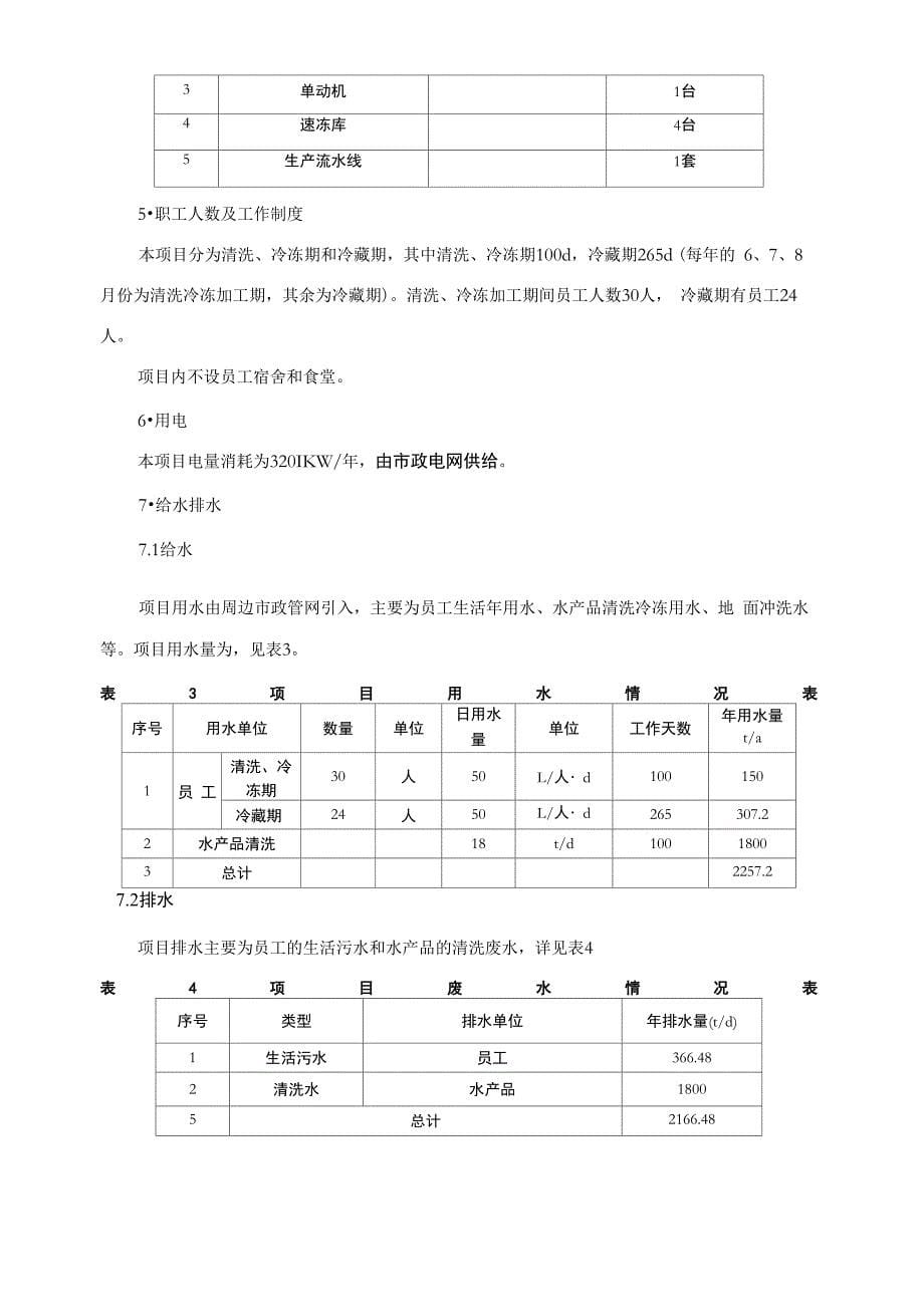 水产加工项目报告表_第5页