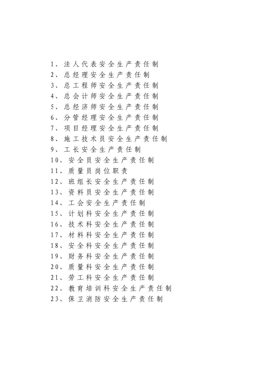 各级安全生产责任制、安全生产规章制度、操作规程_第2页