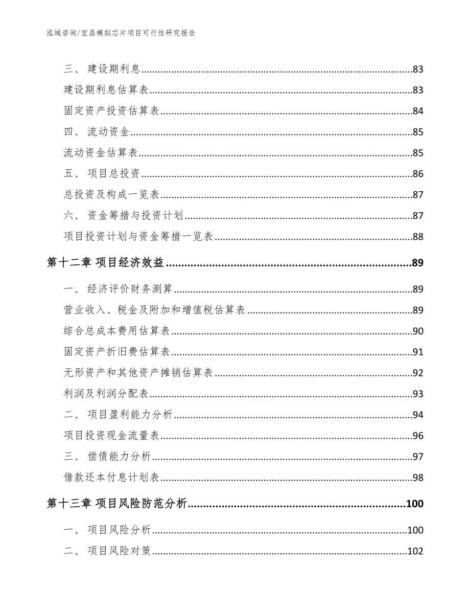 宜昌模拟芯片项目可行性研究报告_模板_第5页