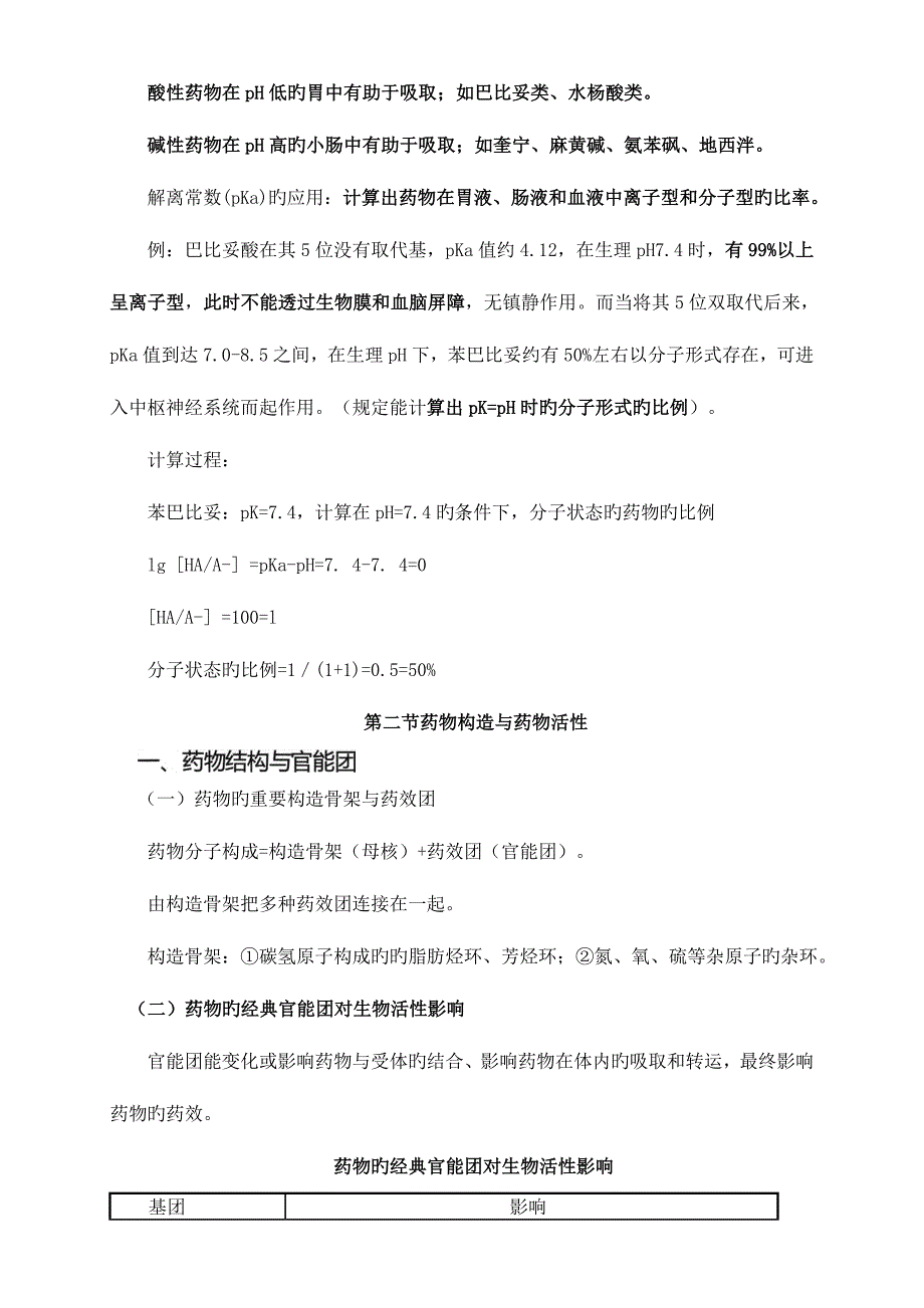 2023年执业药师药学专业知识一第二章药物的结构与药物作用.doc_第3页