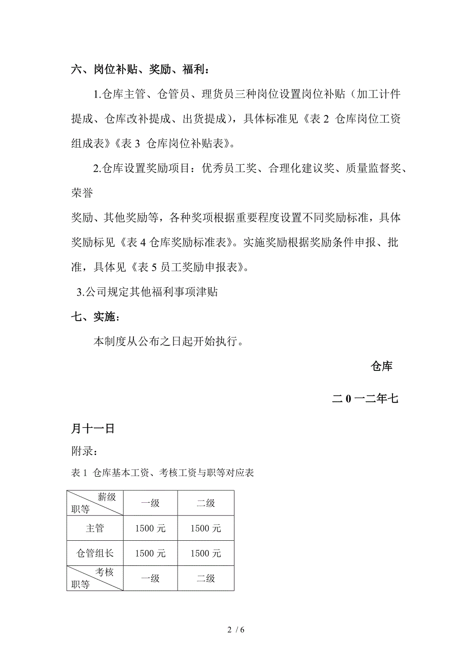 仓库薪酬方案_第2页