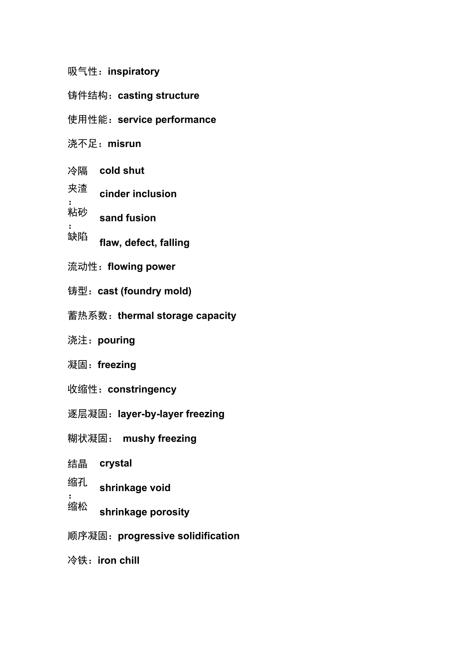 材料成型工艺基础部分(中英文词汇对照)_第3页