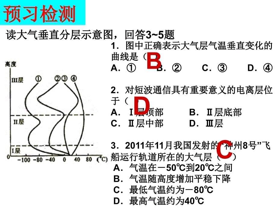 大气的组成和垂直分层一轮复习_第5页