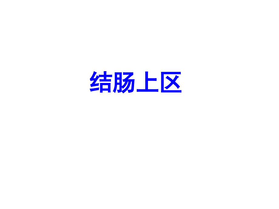 结肠上区PPT课件_第1页