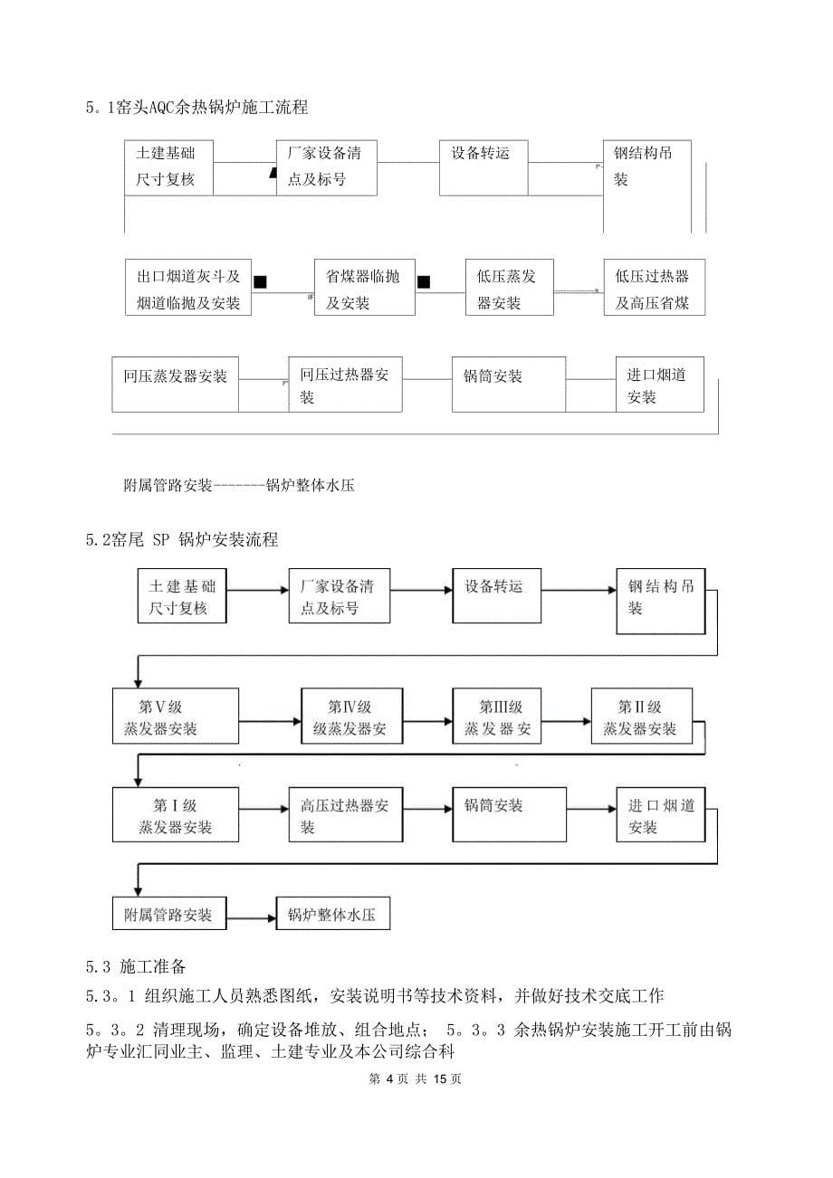 余热锅炉施工方案_第5页