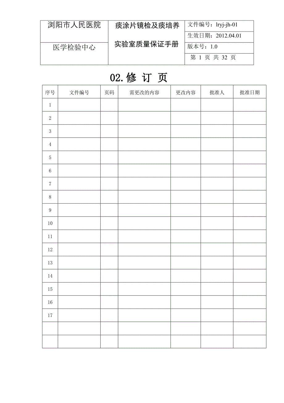 痰涂片镜检实验室质量保证手册.doc_第3页