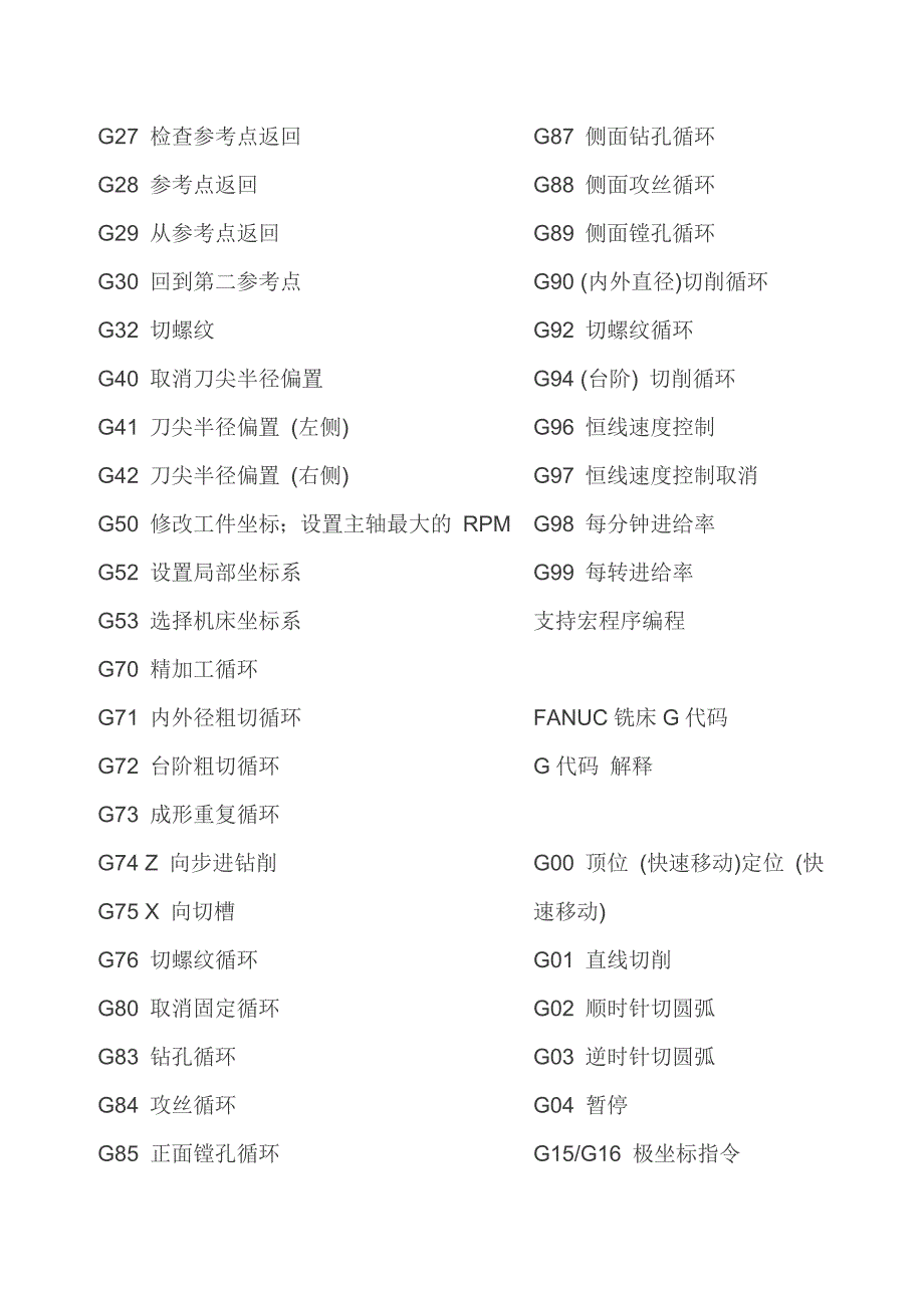 常用数控系统g代码总汇_第3页