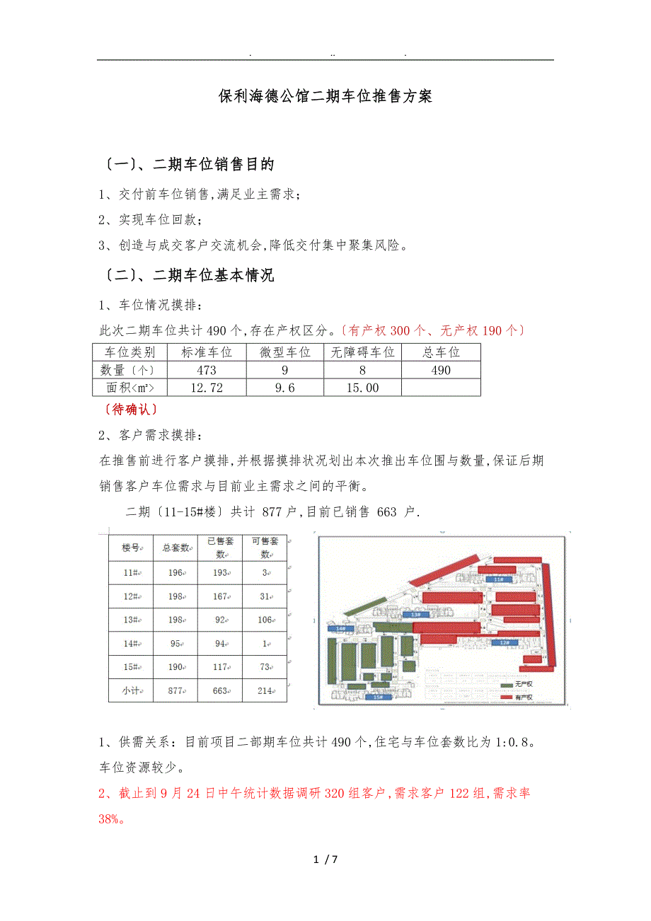 二期车位销售方案_第1页