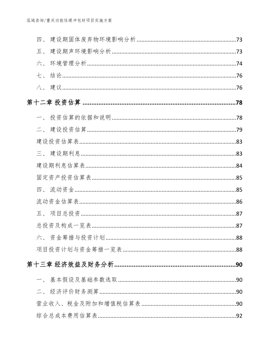 重庆功能性缓冲包材项目实施方案（模板参考）_第5页