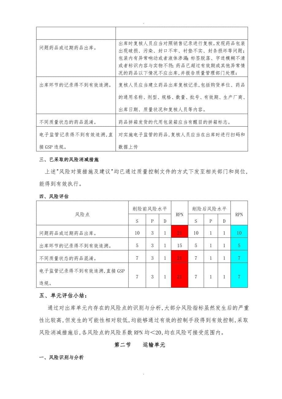 07出库与运输系统风险评估方案报告_第5页