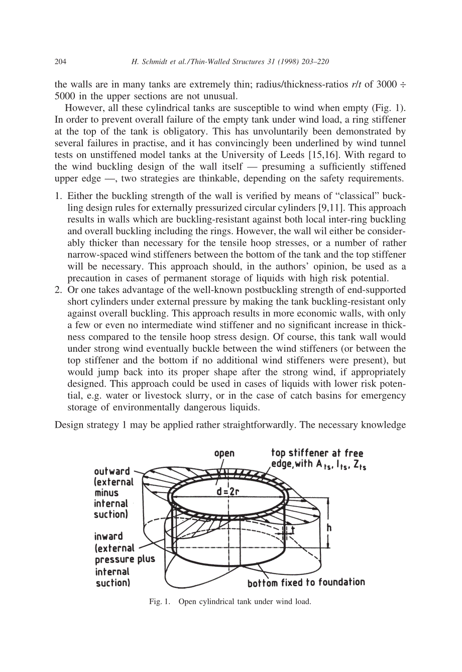 外文资料--Postbuckling strength design of open thin-walled cylindrical_第2页