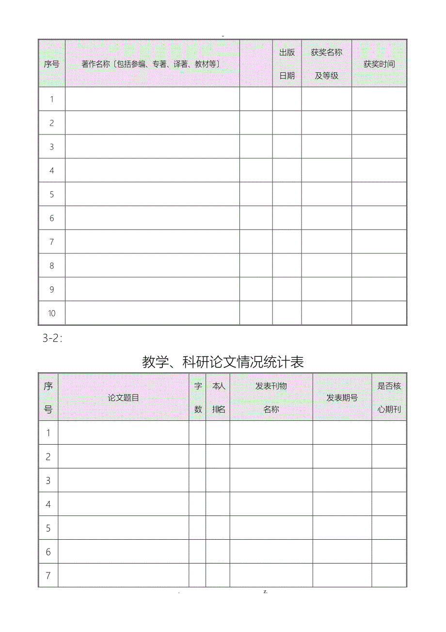 教师个人业务档案基本内容和的要求_第4页