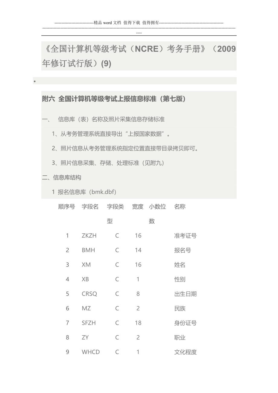 全国计算机等级考试考务手册.doc_第1页