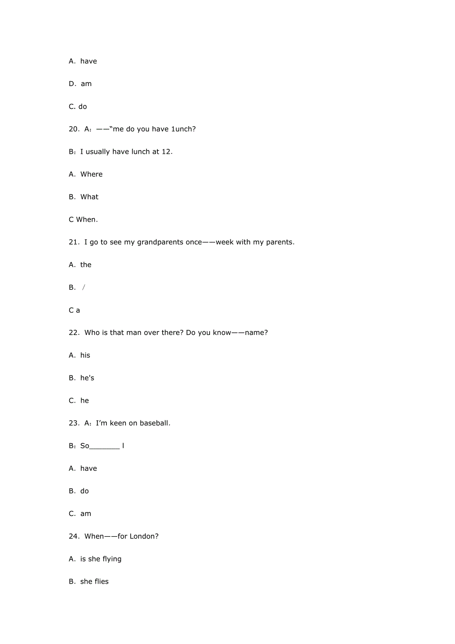 英语工试卷代号2814试题_第2页