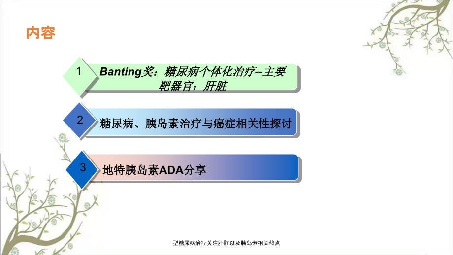 型糖尿病治疗关注肝脏以及胰岛素相关热点_第2页