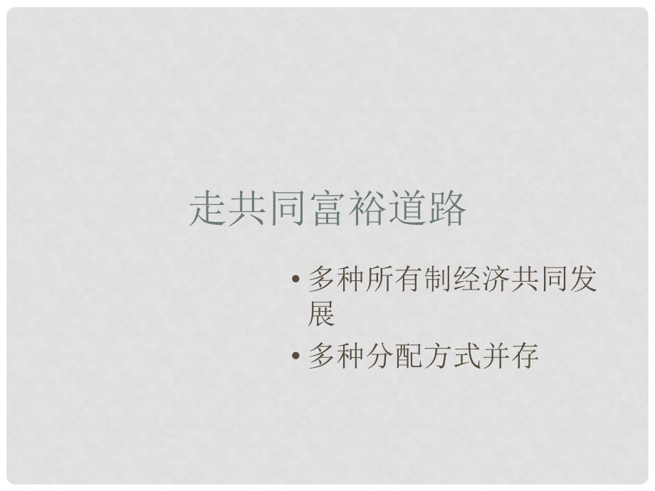 江苏省兴化市昭阳湖初级中学中考政治 第四单元 走共同富裕道路复习课件_第1页