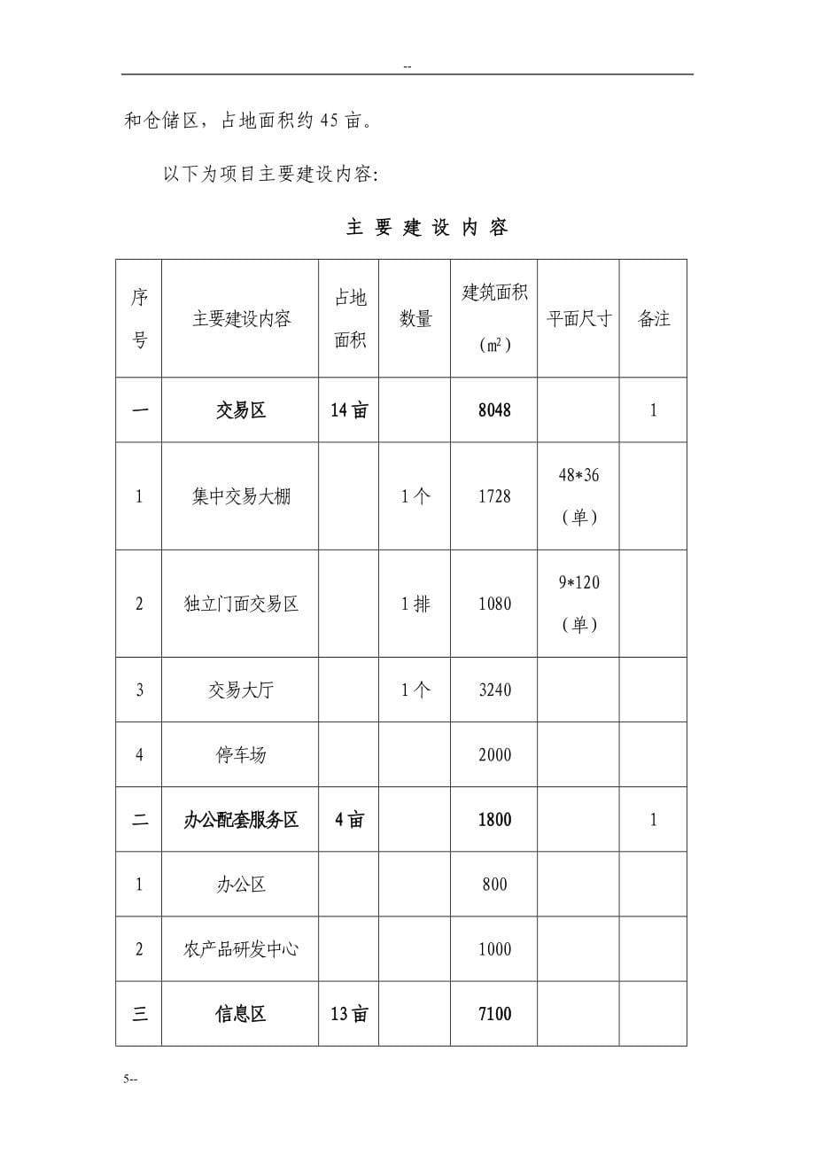 湖北省农副产品物流交易中心建设项目可行性研究报告115页优秀甲级资质可研报告_第5页