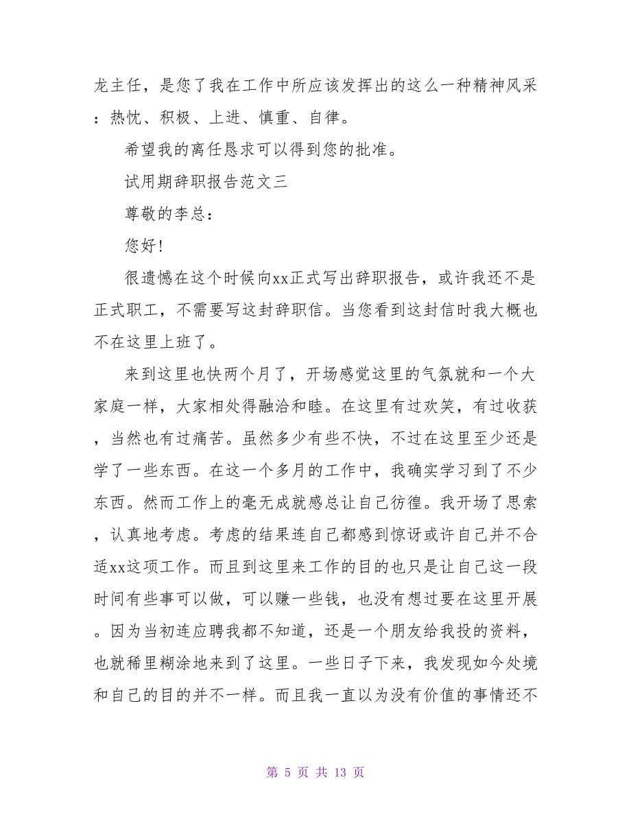 关于试用期员工辞职报告范文.doc_第5页