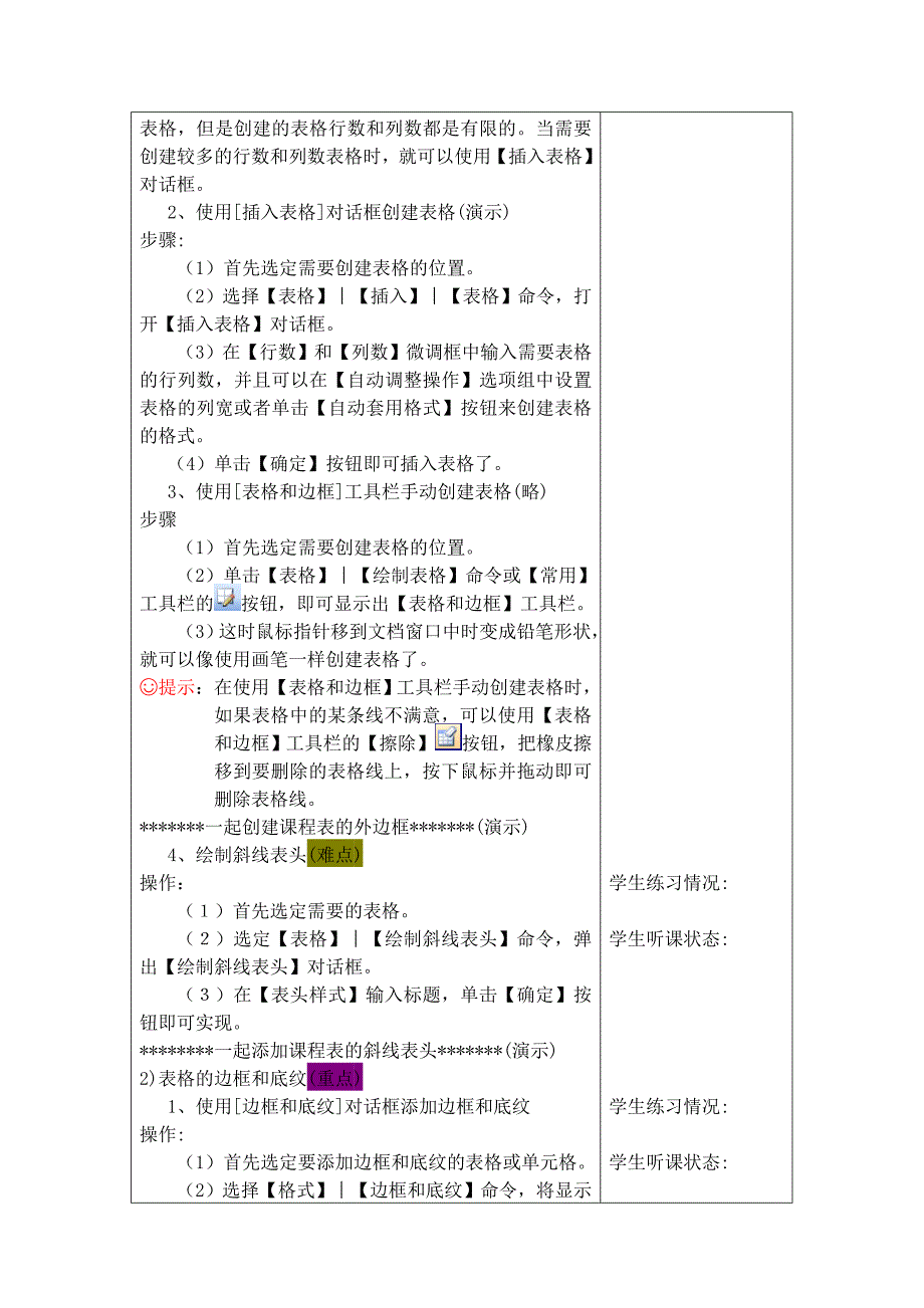计算机编排表格教案_第2页