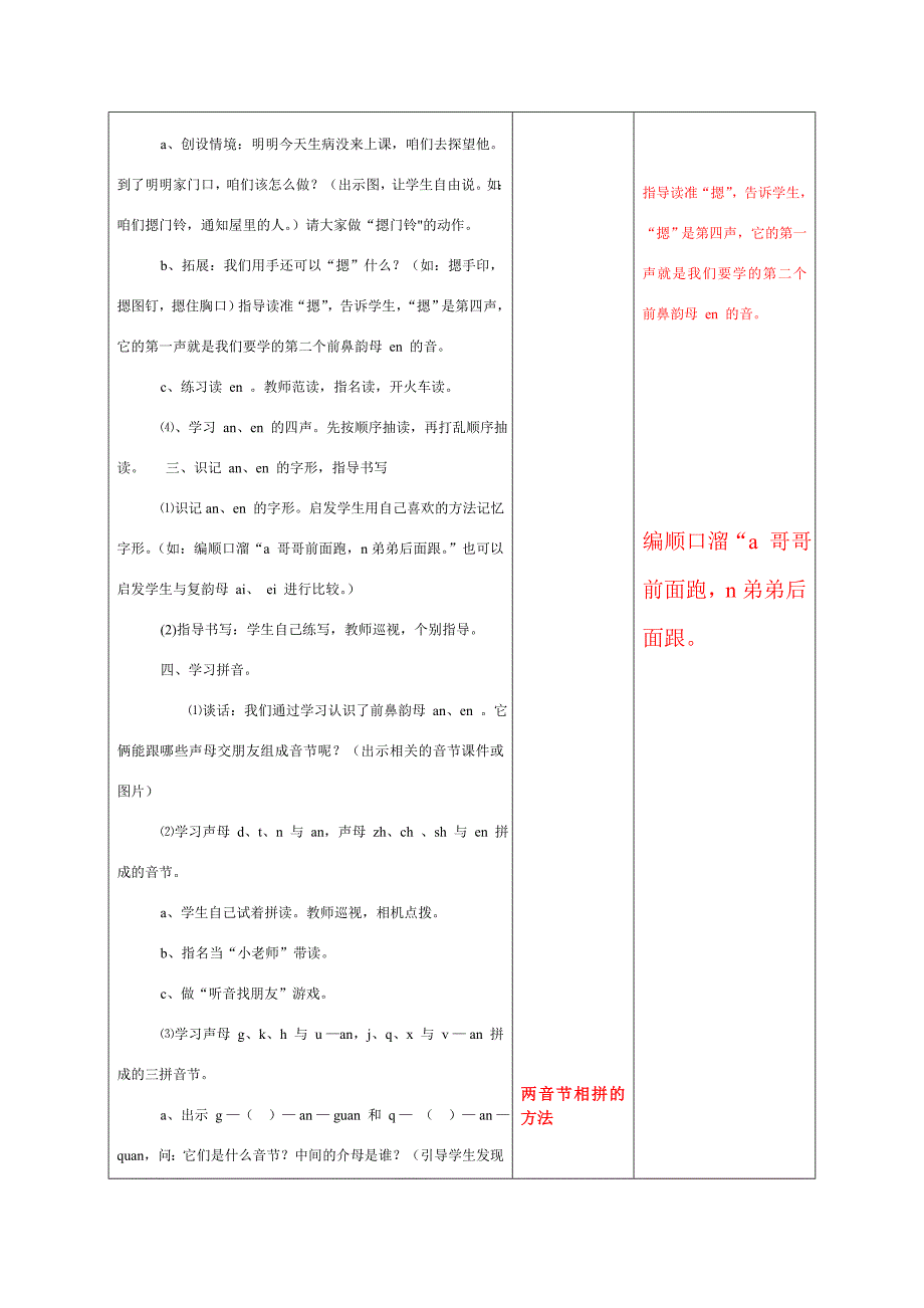 一年级语文汉语拼音12、aneninunvn备课_第3页