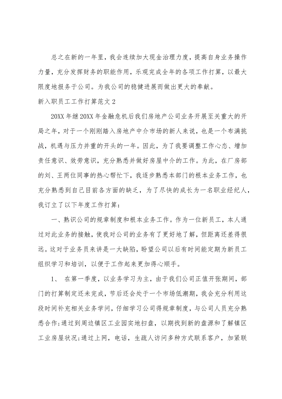 公司新入职员工工作计划总结.docx_第2页