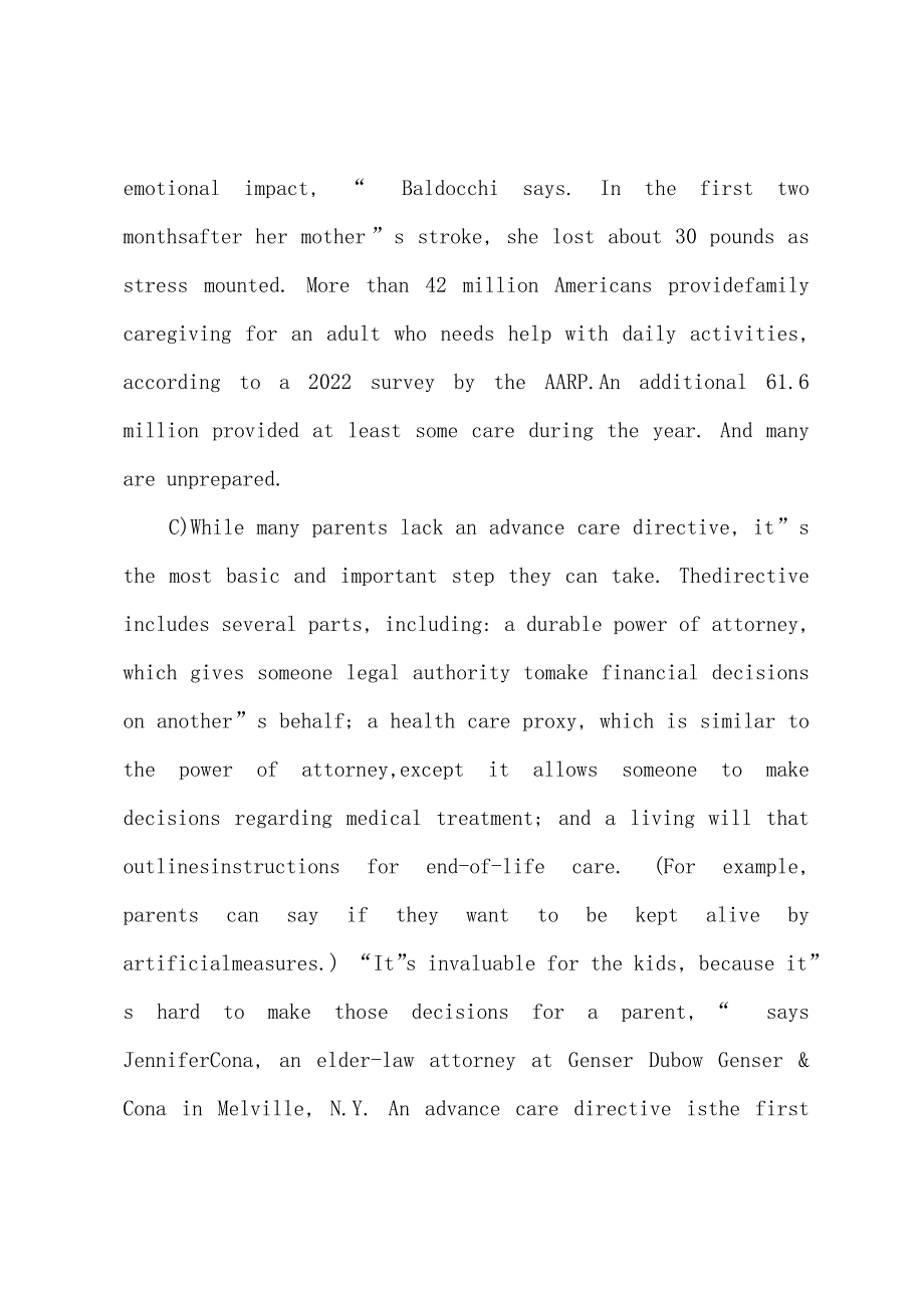 2022年12月英语四级阅读理解备考练习及答案(十).docx_第2页