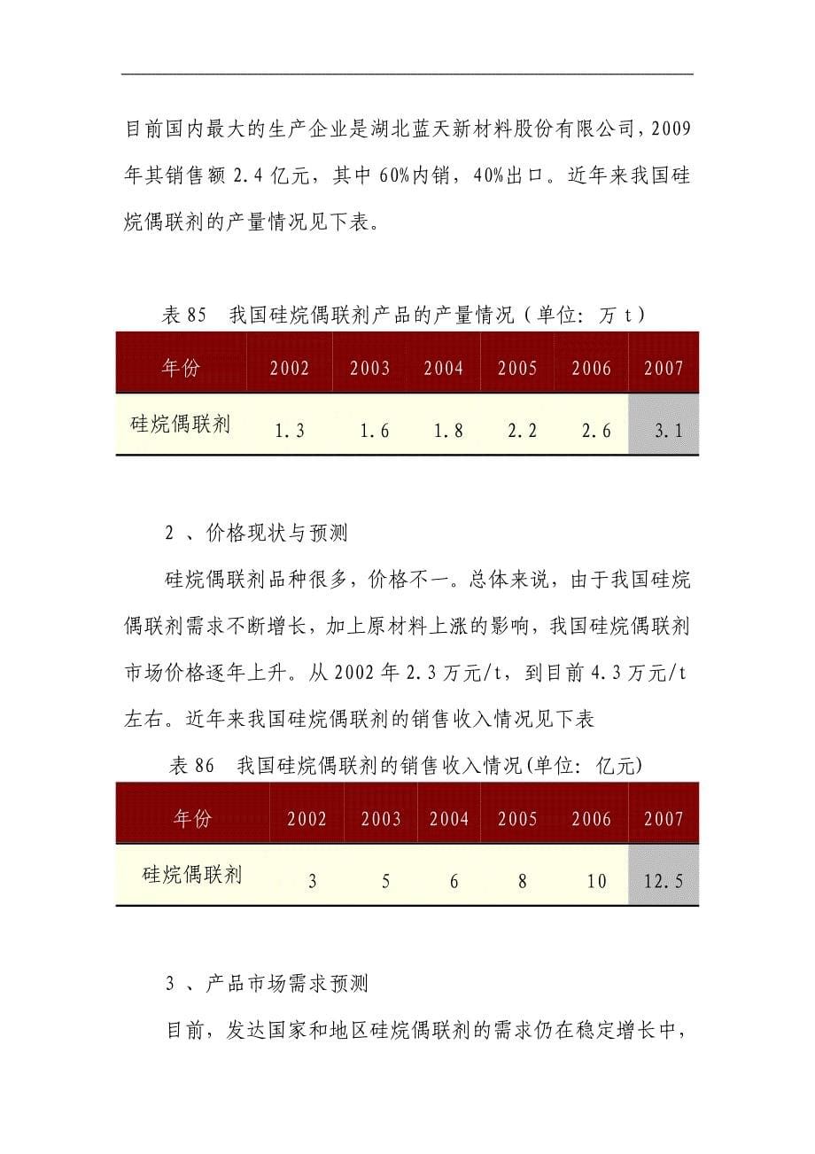 年产5000吨硅烷偶联剂项目可行性研究报告.doc_第5页