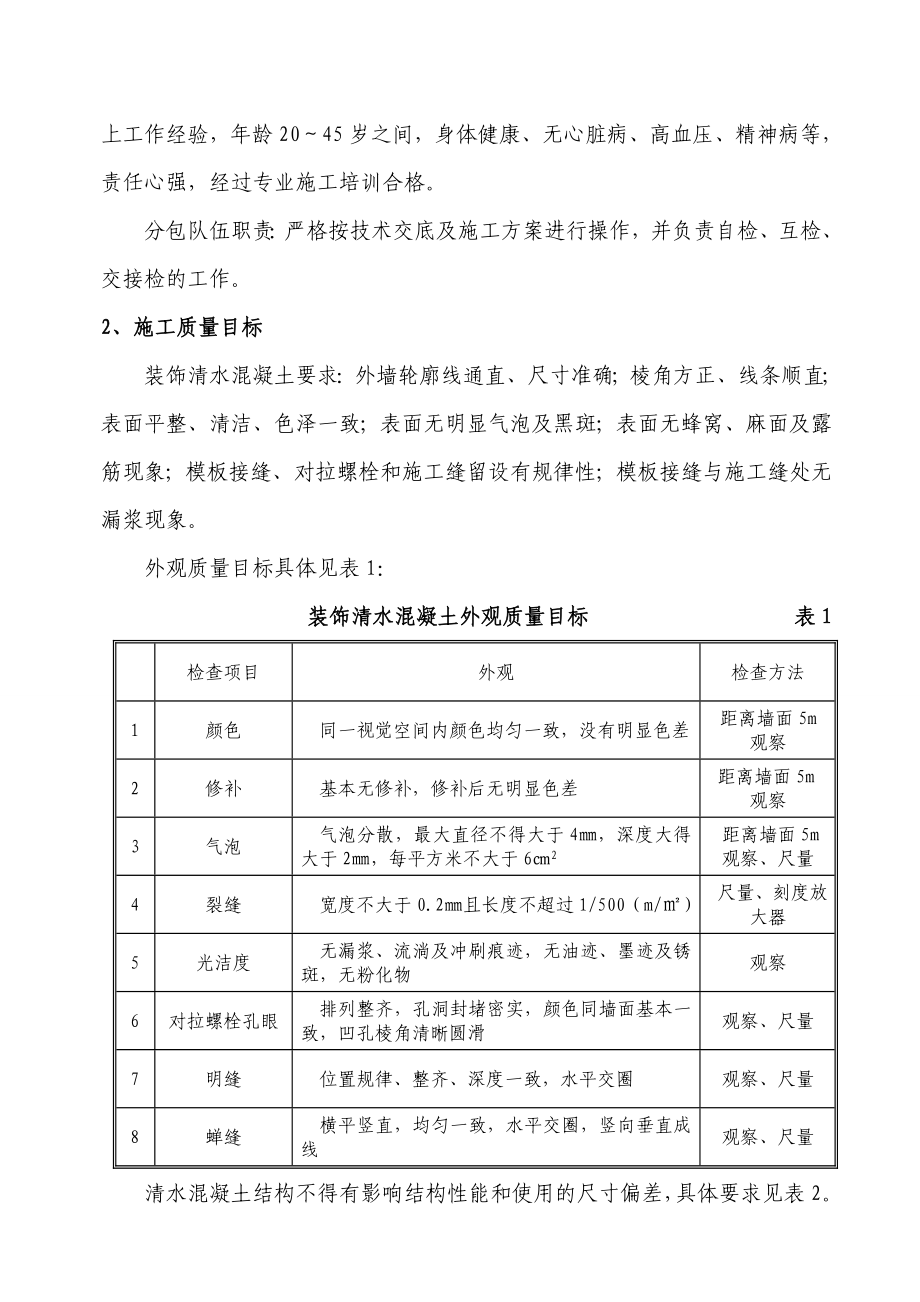 清水混凝土专项施工方案(改)_第4页