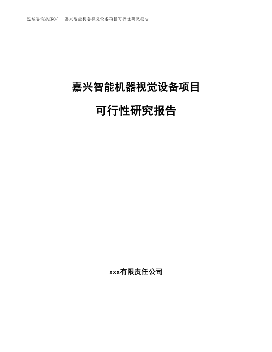 湖州智能机器视觉设备项目研究报告