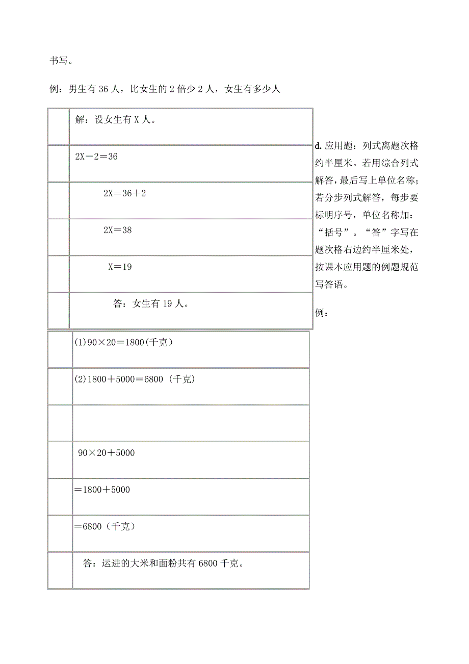 小学数学作业书写要求及格式规范_第3页