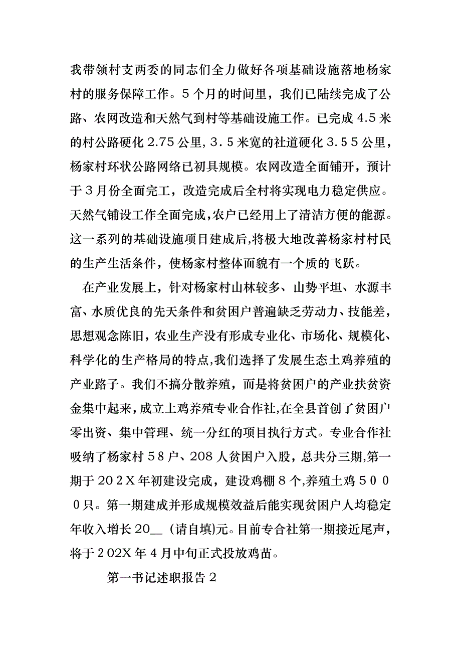 第一书记述职报告范文2_第3页