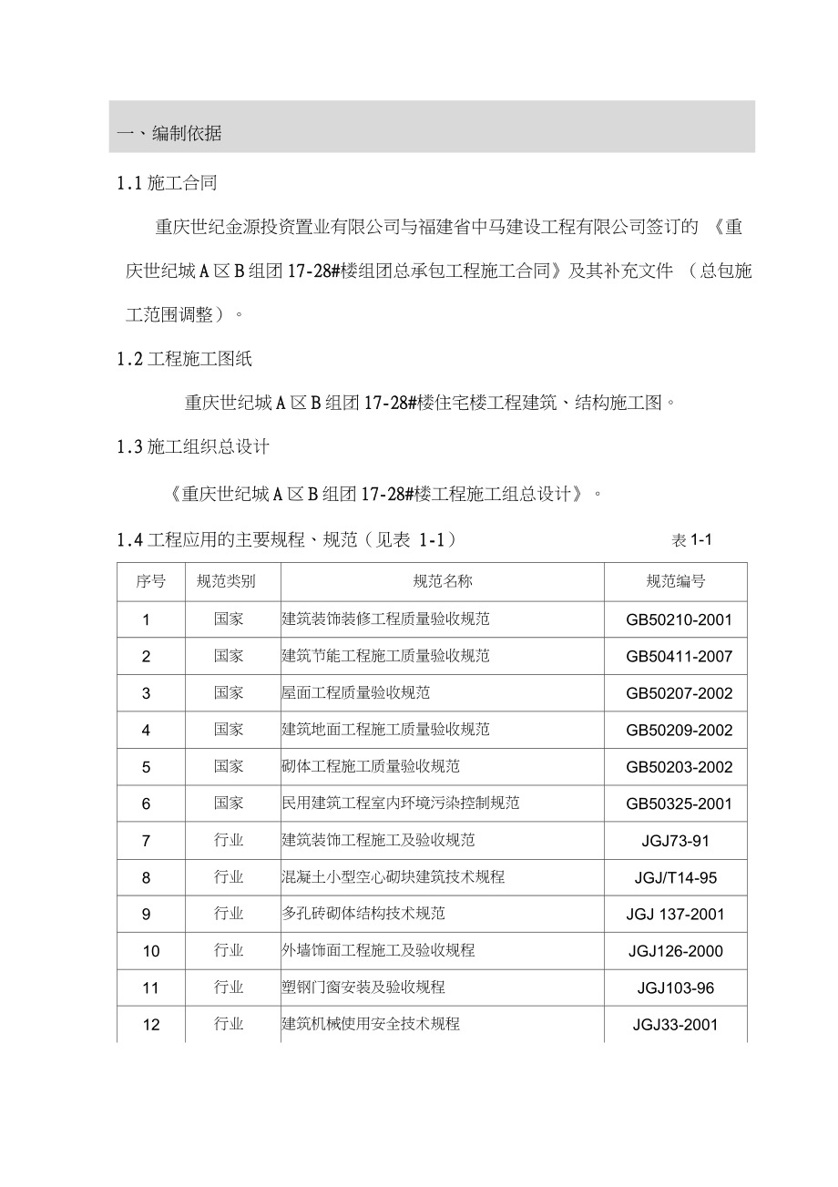 二次结构与装饰装修专项施工方案_第1页