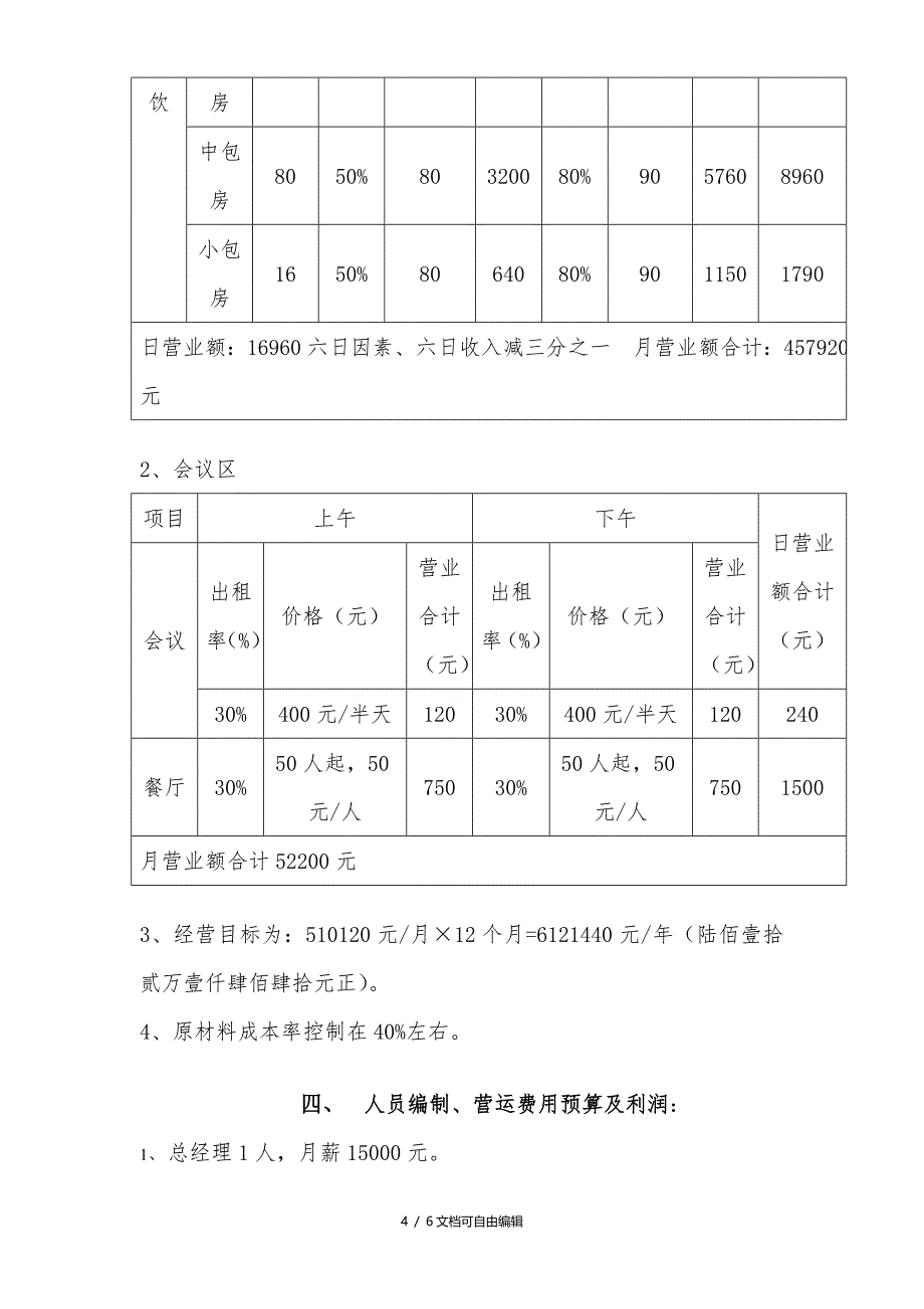 餐饮、会所筹备及经营管理方案_第4页