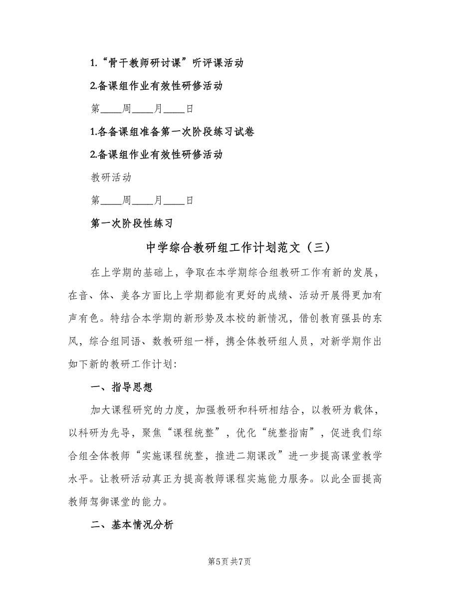 中学综合教研组工作计划范文（三篇）.doc_第5页