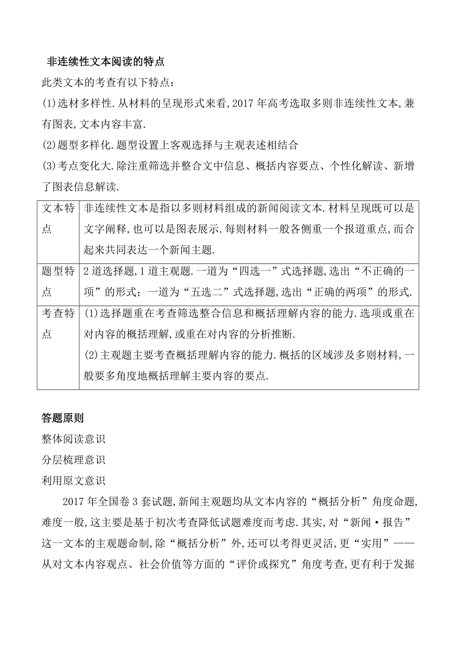 初升高语文衔接专题六非连续性文本阅读_第1页