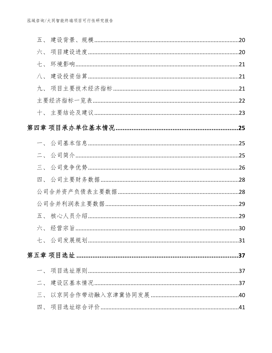 大同智能终端项目可行性研究报告（模板）_第3页