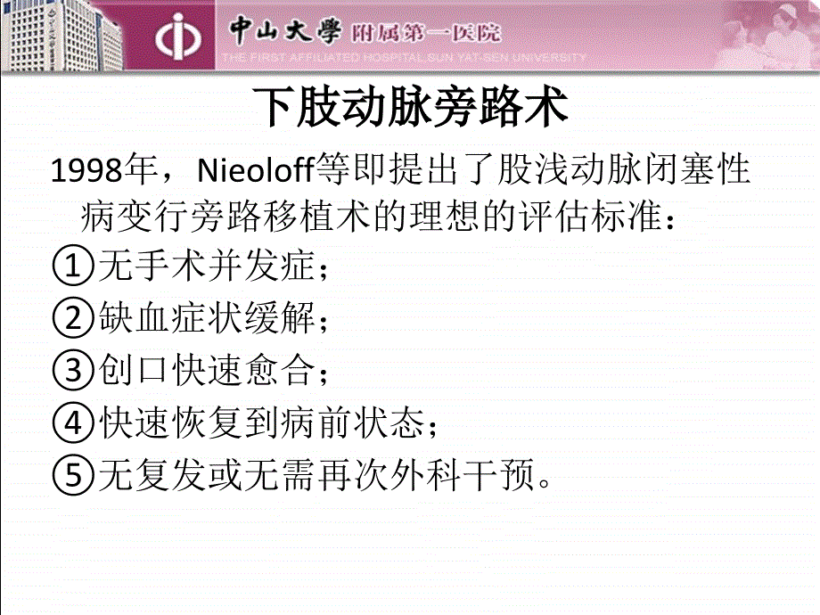 精品课件教案ppt 下肢动脉硬化性闭塞症血管腔内治疗术后并发症分析_第4页