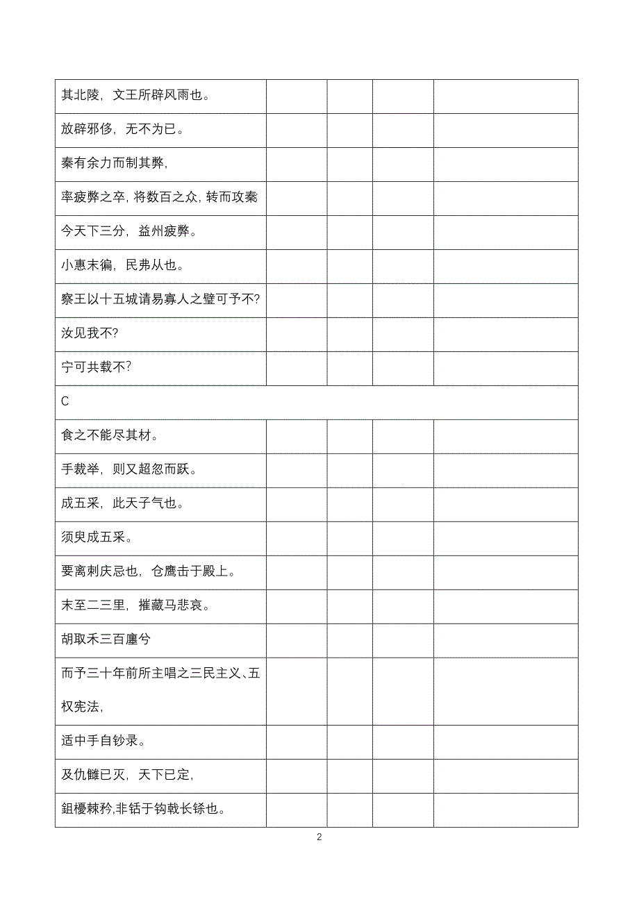 2018届高考文言文通假字练习整理配答案_第2页