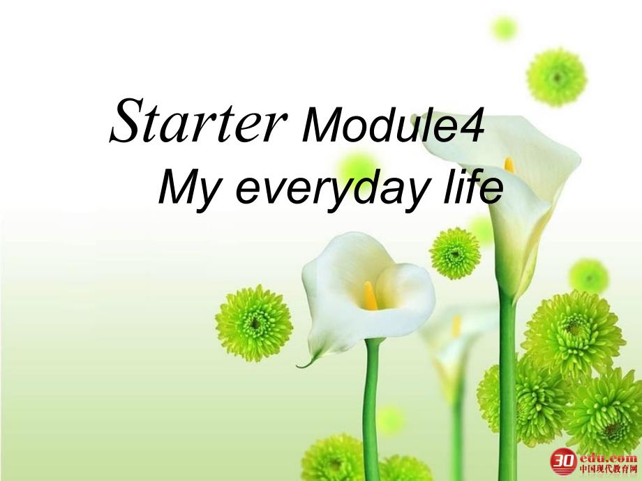 2012年秋外研版七年级上册Starter_Module4_课件2_第3页