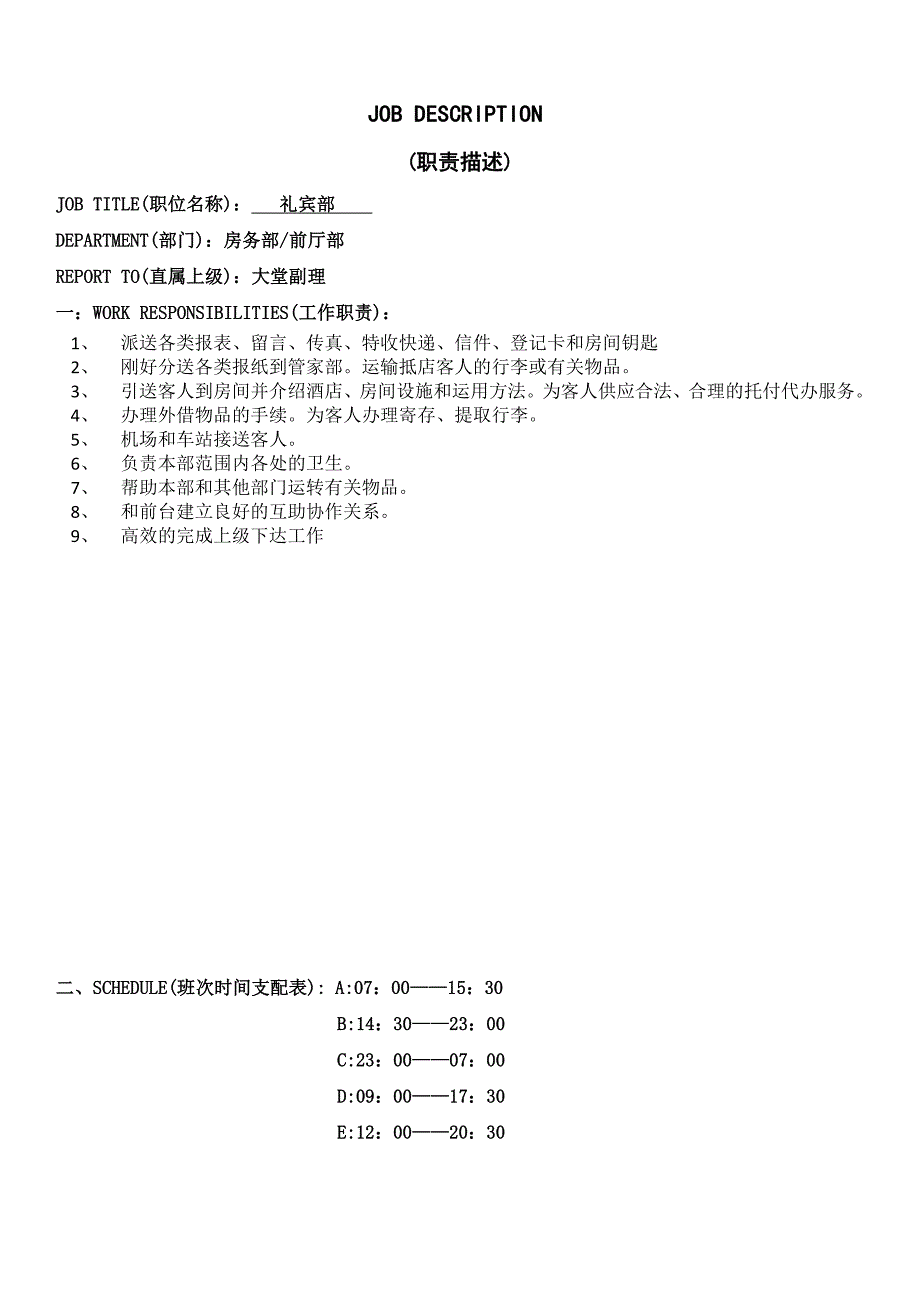 礼宾部新员工培训手册_第4页