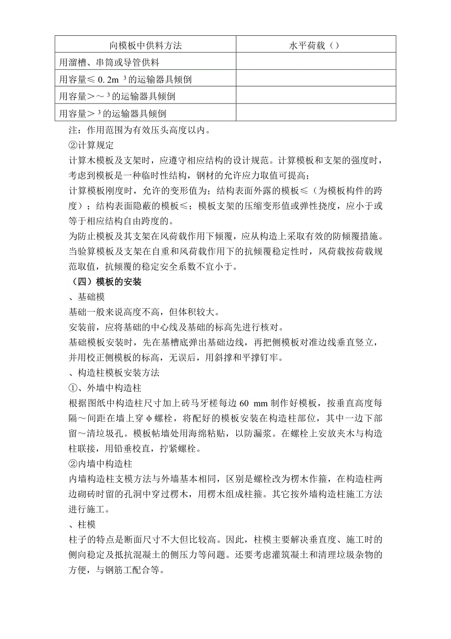 公寓楼和排别墅模板工程施工方案_第4页