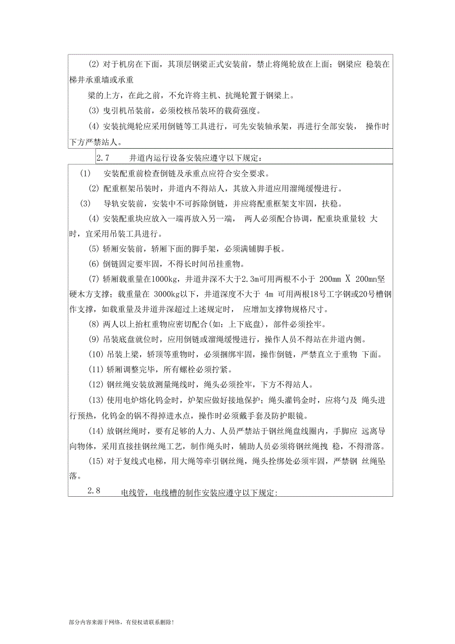 室内电梯安装安全技术交底_第3页