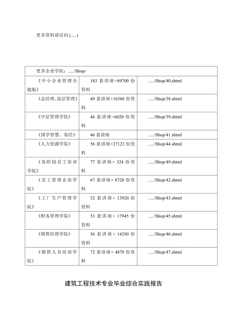 建筑工程技术专业毕业实践报告_第1页