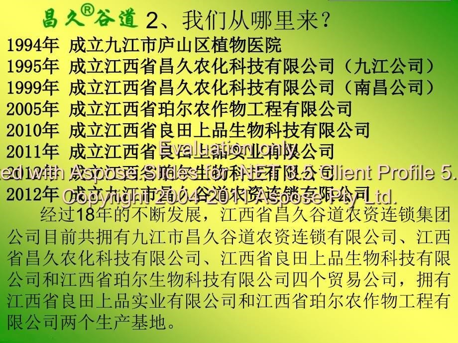 江西省昌久谷道农资连锁集团公司战略发展_第5页