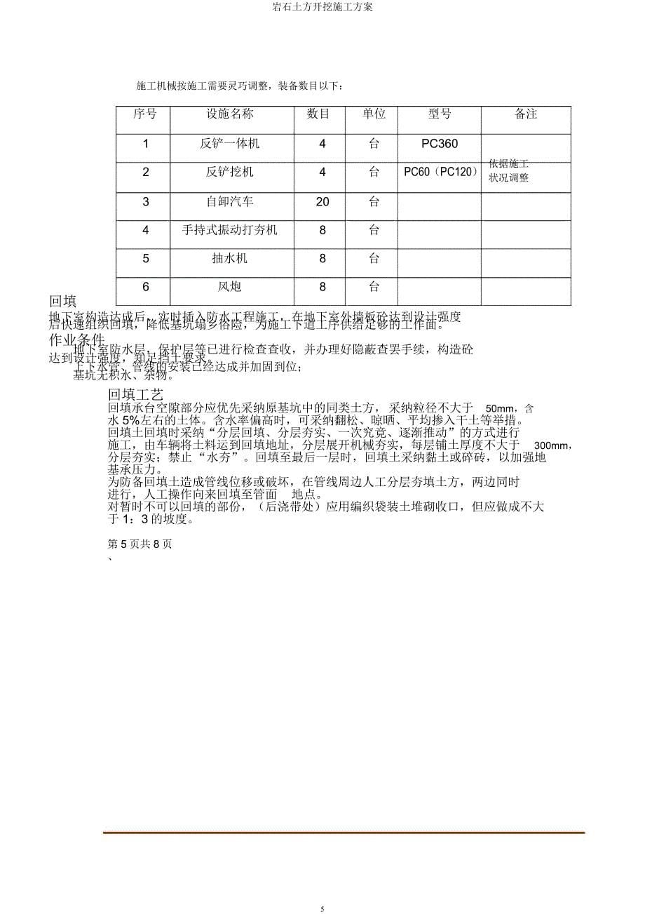 岩石土方开挖施工方案.docx_第5页