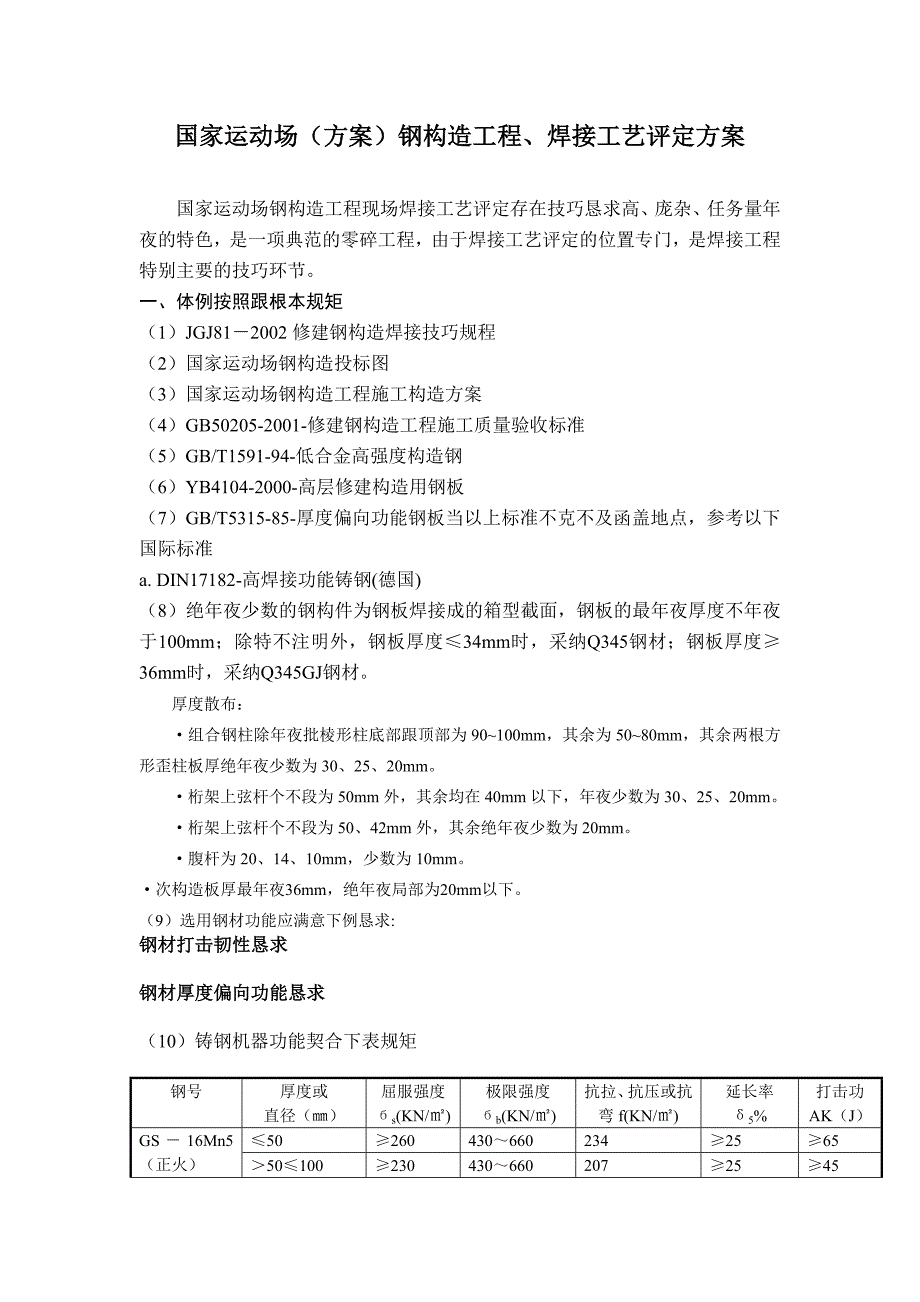 2023年建筑行业国家体育场方案钢结构工程焊接工艺评定方案.docx_第2页